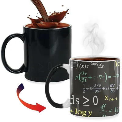 Produktbild von Zaubertasse mit mathematischen Formeln, Farbwechsel, 330ml