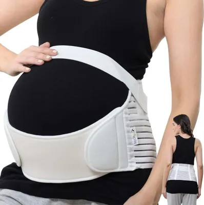 Produktbild von NEOtech Care Bauchgurt XL Schwangerschaftsgurt - stützt Taille, Rücken & Bauch, Elfenbein