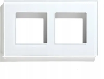 Produktbild von WHITE 2-Feld-Glasrahmen für RTX SH System