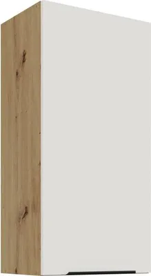 Obrázek produktu pro Vysoká horní skříňka LUNARA - šířka 45 cm, bílá / dub artisan