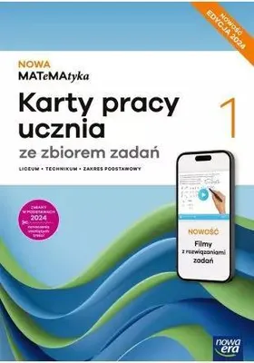 Productafbeelding van WSiP NOWA MATeMAtyka 1. Karty pracy ucznia ze zbiorem zdań. Nowa Edycja, Edukacyjny, Polski, Broszurowa okładka, 216 stron(y)