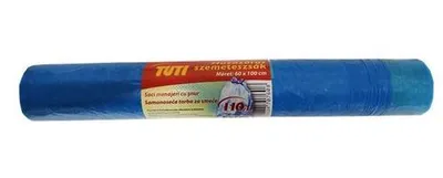 Produktbild von Müllsäcke, zum Zusammenziehen, 110 l, 10 Stück, 60x100 cm, 16 µ, TUTI, blau