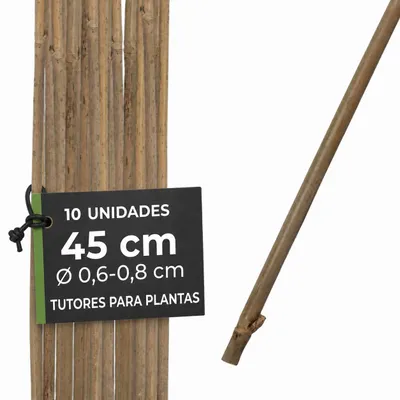 Imagen del producto de Tutor para plantas Garden KBT 450/6-8 mm, bambú, paquete de 10 unidades