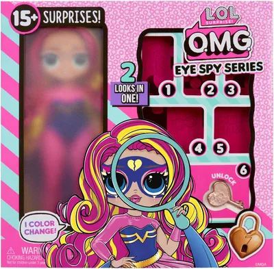 Zdjęcie produktu dla L.O.L. Surprise! OMG Eye Spy – Superhero, Lalka modowa, Damski, 4 lat(a), Chłopak, dziewczyna, Wielobarwny