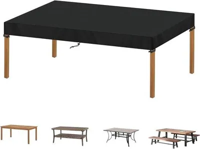 Obrázek produktu pro Voděodolný ubrus, černý, 200 x 100 cm, oxfordská tkanina