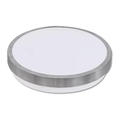 Produktbild von MasterLED Deckenleuchte 2x E27 IP44 rund Silber 33 cm Badlampe Flurlampe