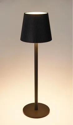 Produktbild von ML-Design LED Tischlampe kabellos mit Touch Schwarz Ø10x36 cm, Dimmbare Nachttischlampe 4 Stufen, Warmweißes Licht, Akku Tischleuchte USB-C, Leselampe