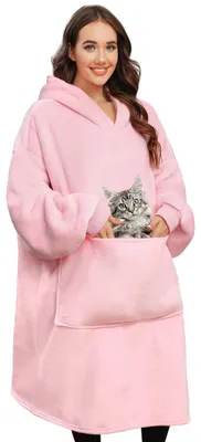 Imagen del producto de Manta tipo sudadera de gran tamaño para mujeres y hombres