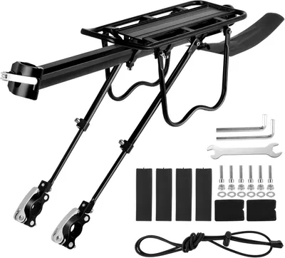 Productafbeelding van Bagagedrager mountainbike - Aluminium - Met spatbord en reflector - 24 tot 29 inch
