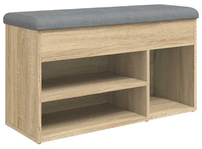 Obrázok produktu pre vidaXL Lavica na topánky Sonoma dub 82x32x45,5 cm Materiál na báze dreva