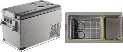 Immagine prodotto di Mini frigorifero portatile, sistema di raffreddamento efficiente, design compatto, 35 litri