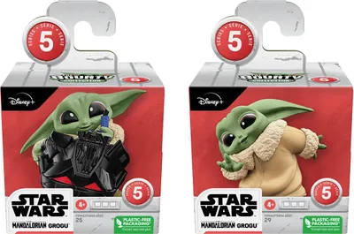 Immagine prodotto di Hasbro, Set di 2 caschi Grogu Hijinks/Peek A Boo Star Wars The Bounty Serie 5, colorati