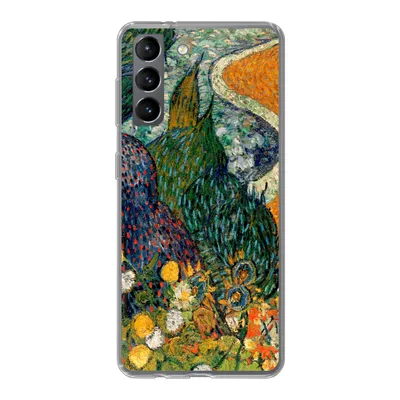 Produktbild von MuchoWow® Handyhülle Schutzhülle Hülle für Samsung Galaxy S21 Erinnerungen an den Garten von Etten - Vincent van Gogh Silikon Softcase Handy Hülle - Softcase
