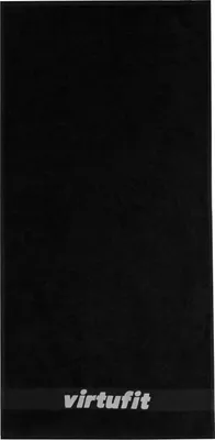 Produktbild von VirtuFit Handtuch 100 x 50 cm aus Baumwolle Schwarz