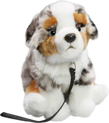 Produktbild von Carl Dick Australischer Schäferhund mit Hundeleine ca. 25cm 3428 Kuscheltier, Plüschtier, Stofftier