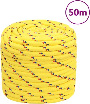Produktbild von The Living Store Bootsseil Gelb 18 mm 50 m Polypropylen