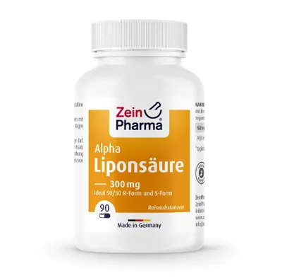Zdjęcie produktu dla Zein Pharma Kwas alfa liponowy 300 mg w kapsukach, 90 kapsuek