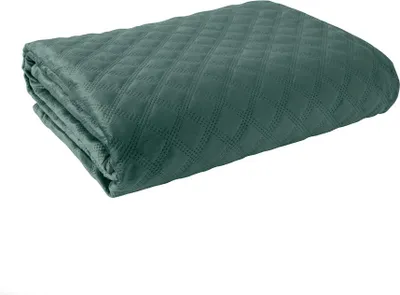 Obrázok produktu pre Prehoz na posteľ, prešívaný, moderný, zamat Velvi 170x210 012 Smaragd