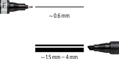 Immagine prodotto di STAEDTLER Zweispitzmarker Lumocolor perm schwarz 10 Stück