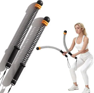 Productafbeelding van Battle Ropes Verstelbaar - Draagbare Touwloze Vechttouwen - Antislip Handgreep - Geschikt voor Krachttraining - 2 Stuks - Robuust en Duurzaam - Fitness Touw
