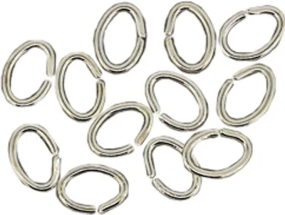 Produktbild von Zwischenringe oval platinfb, 8x6 mm