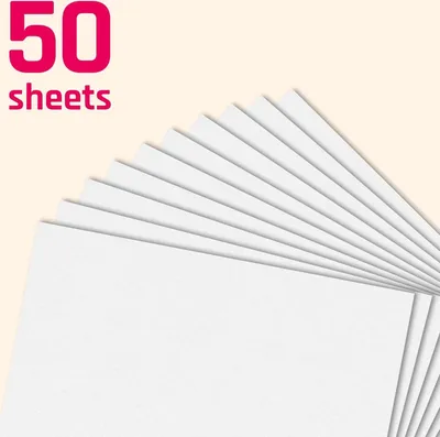 Zdjęcie produktu dla INF Papier kartonowy biały 100 g, 8K (27,3 x 38,9 cm), 50 arkuszy