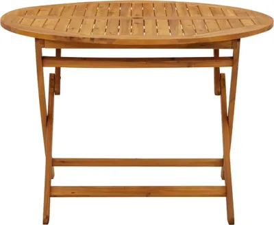 Zdjęcie produktu dla vidaXL Składany stół ogrodowy 110 cm z litego drewna akacjowego