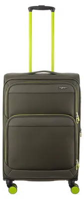 Produktbild von Franky Koffer Gr. M Reisegepäck T27-F Spinner 65er mit Dehnfalte olive/neongreen