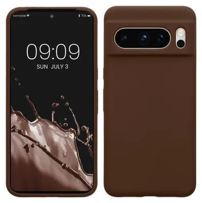 Produktbild von kwmobile Handyhülle für Google Pixel 8 Pro Hülle, für Pixel 8 Pro Case - Hülle Silikon - kabelloses Laden - Chocolate
