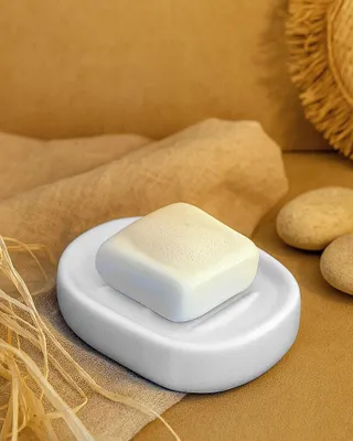 Immagine prodotto di Porta sapone da appoggio in Vetroceramica bianco Sidney