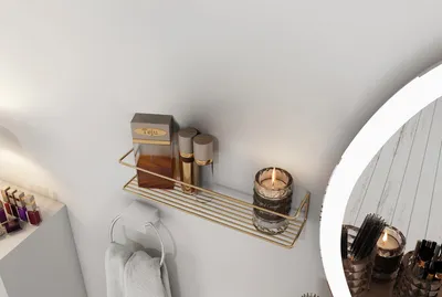 Obrázok produktu pre Skye Decor, Polica - Navuto (chrómová)