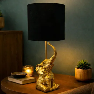 Image de Lampe de table Milton & Oldbrook Elephant Gold