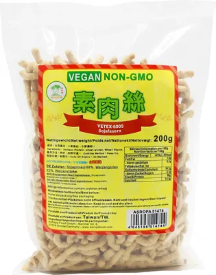Produktbild von Sojafasern vegan non-GMO 200g
