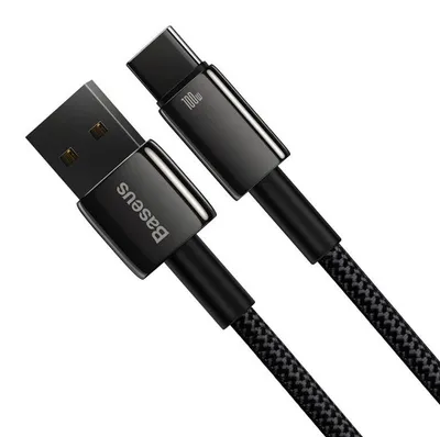 Zdjęcie produktu dla Kabel Baseus Tungsten USB-A - USB-C 1,0 m 100W czarny