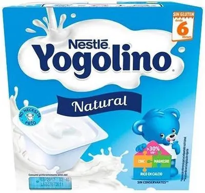 Image de Nestlé Yoghourt naturel 6 mois 4 x 100 g