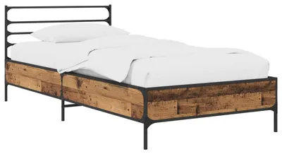 Image de vidaXL Sommier en bois recyclé 80 x 200 cm, aggloméré