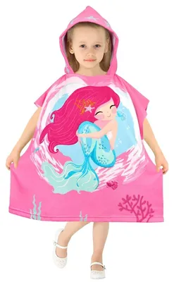 Productafbeelding van Poncho voor Kinderen met Kap, Sneldrogend en Absorberend
