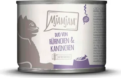 Produktbild von MjAMjAM Cat - Leckere Mahlzeiten Duo Dose 6x200g | Huhn, Kaninchen & Kürbis