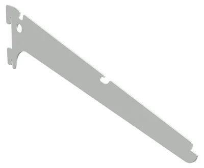 Produktbild von INTEGRI Weiss Einzelschrägkonsole 15° 320mm Garderobensystem Regalhalter Stahl