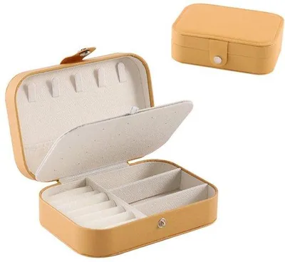 Obrázek produktu pro Malé cestovní krabičky na šperky, 16 x 11 x 5 cm, s dvojitým víkem