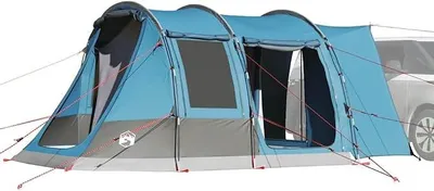 Produktbild von Autozelt für Camping und Outdoor-Abenteuer, wasserdichtes Zelt mit PolyurethanBeschichtung für Auto, robuste Stangen und einfacher Aufbau, faltbares Design in Tragetasche
