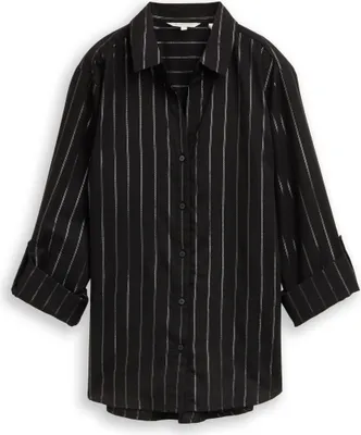 Produktbild von Bluse mit Streifen in Glitzer-Optik