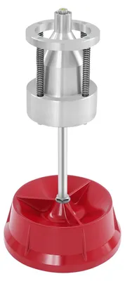 Produktbild von Tragbare Reifen Wuchtmaschine Auto - Manuelle Felgen Auswuchtmaschine - Für PKW und leichte LKW - Aluminiumlegierung - 61x29 cm Grundfläche - Rot