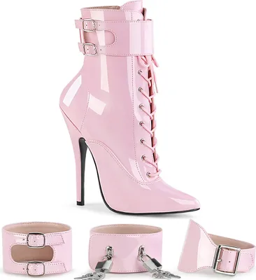 Produktbild von DOMINA-1023 Damen Booties von Devious, Rosa , EU 38, US 8