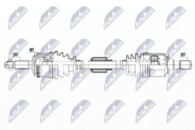 Produktbild von NTY NPW-HY-622 Antriebswelle Vorne Rechts für HYUNDAI i10 (PA)