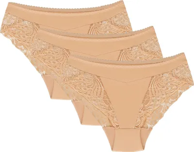 Obrázek produktu pro Wol-Bar Eco-Zo 3-pack béžové kalhotky 2XL