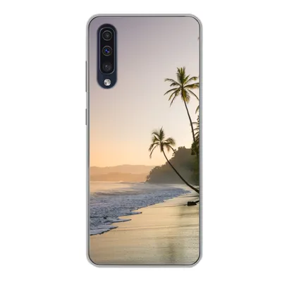 Produktbild von MuchoWow® Handyhülle Schutzhülle Hülle für Samsung Galaxy A50 Strand - Meer - Palme Silikon Softcase Handy Hülle - Mobiltelefonhülle
