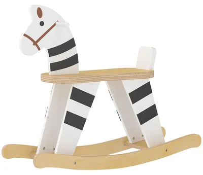 Produktbild von AIYAPLAY Schaukelpferd, Kinder Schaukeltier mit Haltegriffen Rückenlehne