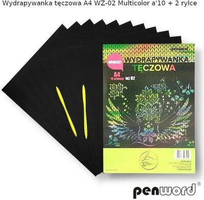 Image de Bloc-notes arc-en-ciel A4 multicolore WZ-02