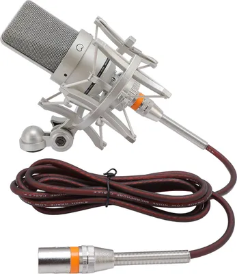 Obrázok produktu pre Sxhlseller kondenzátorový mikrofón, štúdiový mikrofón XLR - signál zo zliatiny zinku pre živé vysielanie (GOLD)
